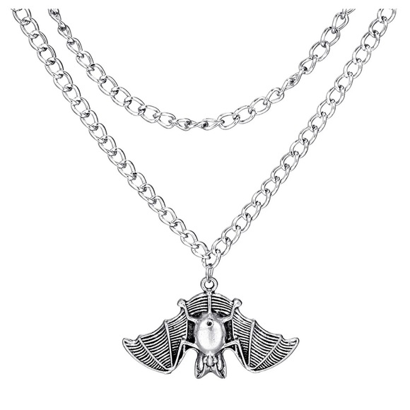 Halloween Multilayer Bat Necklace For Girls Women Friends Distance Birthday - Picture 11 of 14